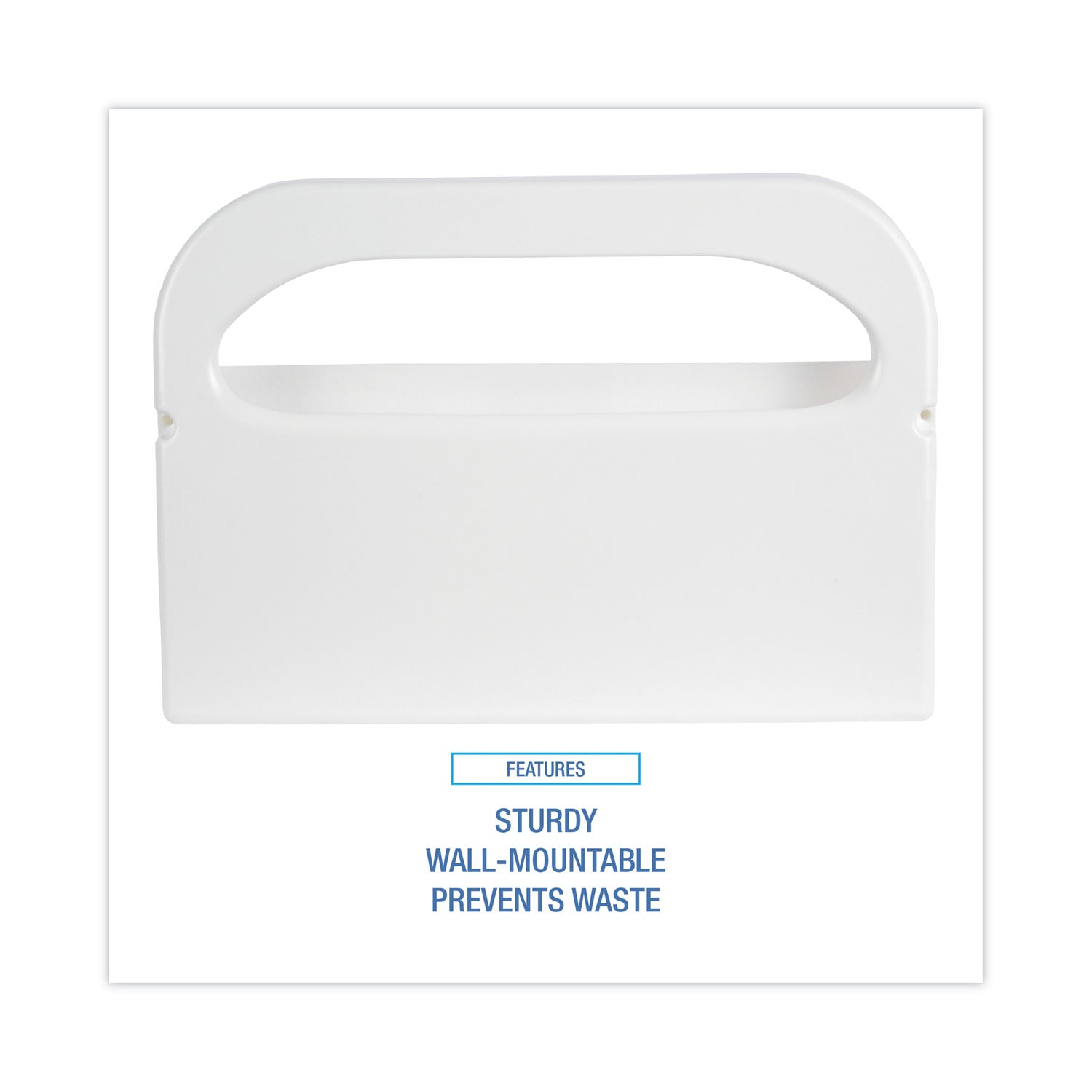 Boardwalk Toilet Seat Cover Dispenser, 16 x 3 x 11.5, White, 2/Box (KD100)