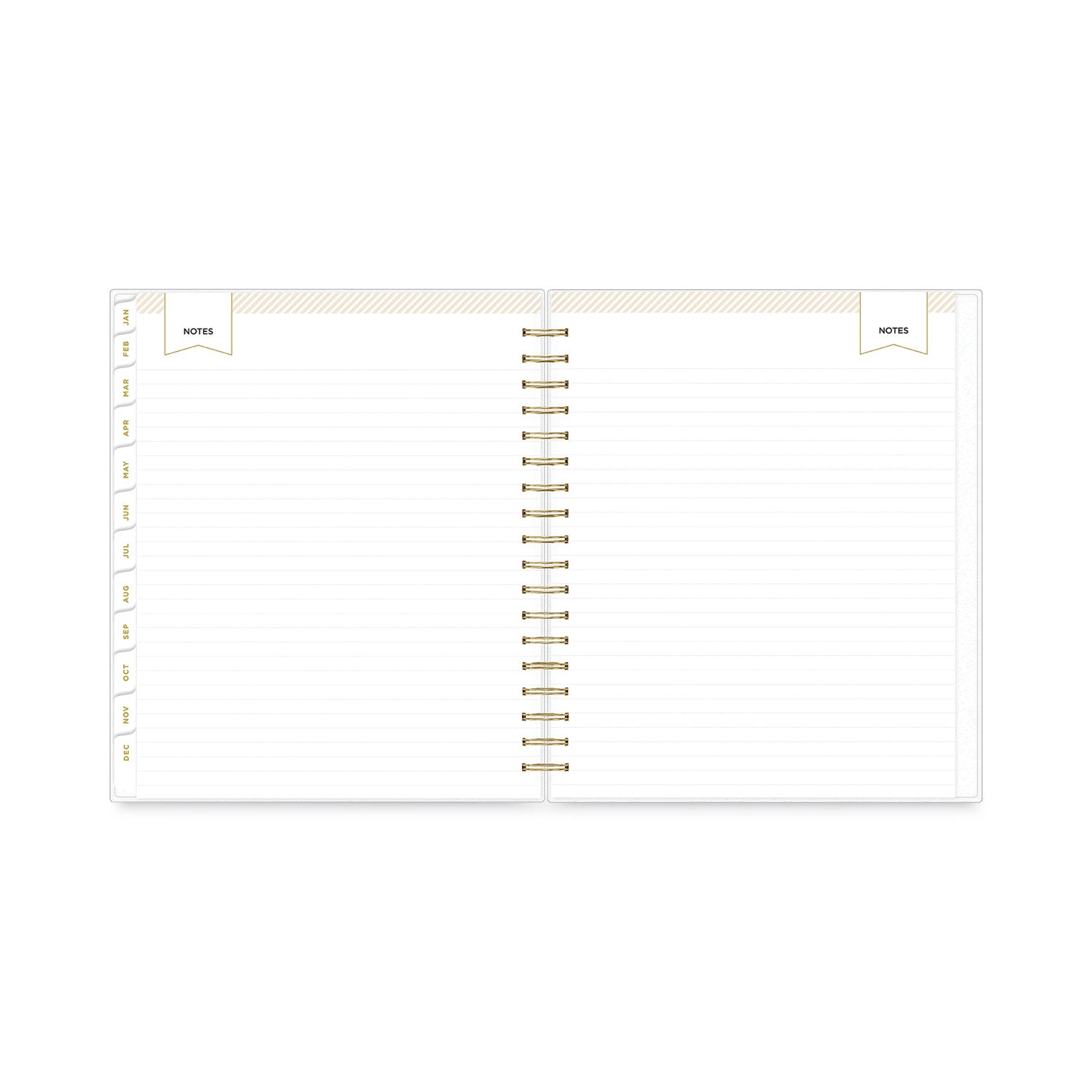 Blue Sky Day Designer Daily/Monthly Frosted Planner, Rugby Stripe Artwork, 10 x 8, Black/White Cover, 12-Month (July-June): 2024-2025 (137885)