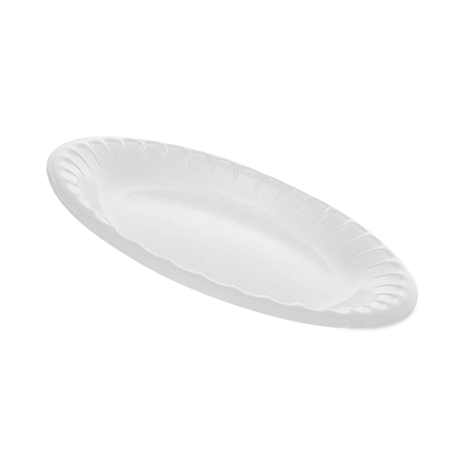 Pactiv Placesetter Deluxe Laminated Foam Dinnerware, Plate, 6" dia, White, 1,000/Carton (0TK100060000)