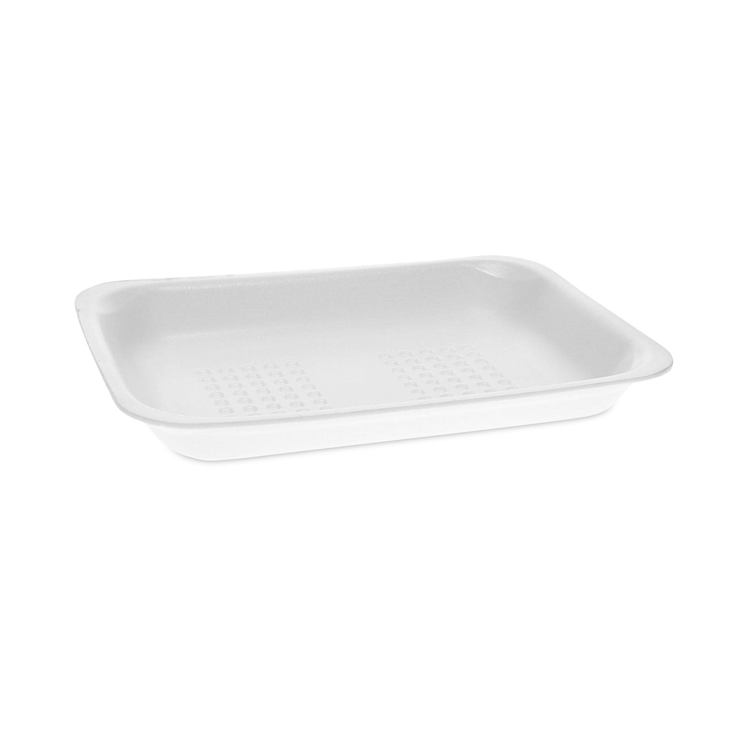 Pactiv Meat Tray, #2, 8.38 x 5.88 x 1.21, White, Foam, 500/Carton (51P102FS)