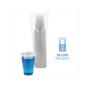 Boardwalk Translucent Plastic Cold Cups, 16 oz, Polypropylene, 50/Pack (TRANSCUP16PK)