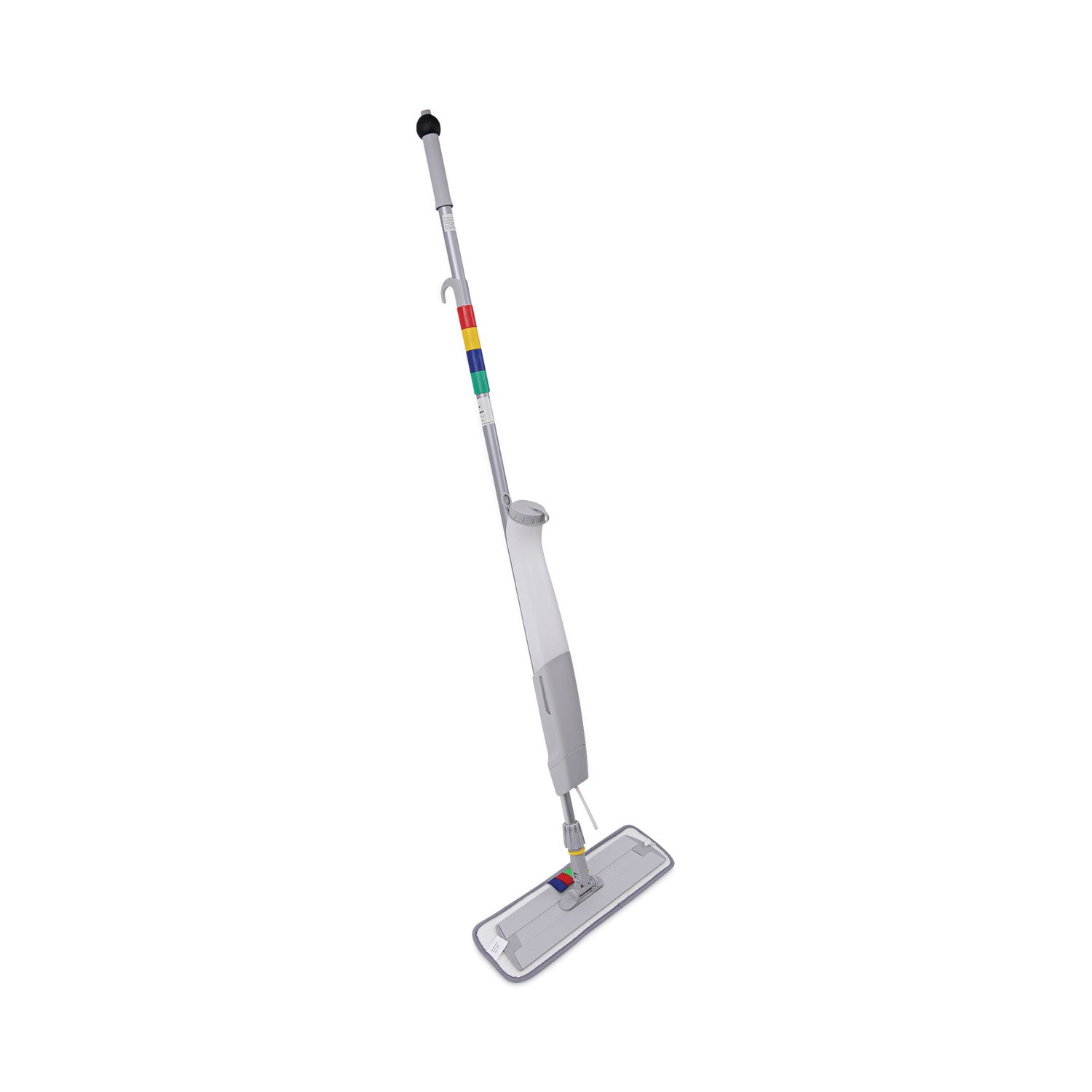 Boardwalk Bucketless Microfiber Mop System, 5 x 18 Blue Microfiber Head, 59" Gray Aluminum/Polypropylene Handle (BWMS16MFM)