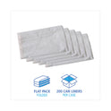 Boardwalk Linear Low Density Industrial Can Liners, 30 gal, 0.7 mil, 30" x 36", White, Flat Pack, 200/Carton (VW3036X)