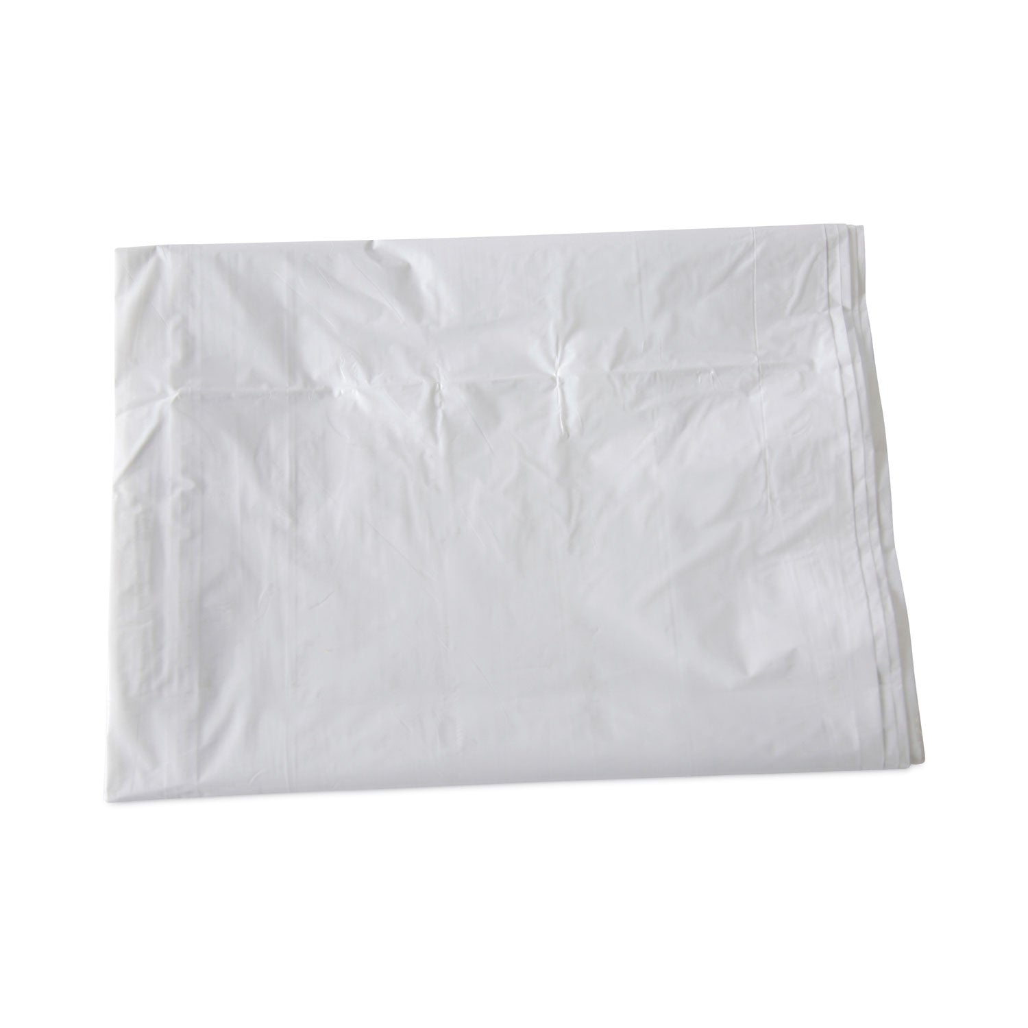 Boardwalk Linear Low Density Industrial Can Liners, 60 gal, 0.9 mil, 38" x 58", White, Flat Pack, 100/Carton (W3858X)