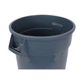 Boardwalk Round Waste Receptacle, 32 gal, Linear-Low-Density Polyethylene, Gray (32GLWRGRA)