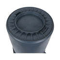 Boardwalk Round Waste Receptacle, 32 gal, Linear-Low-Density Polyethylene, Gray (32GLWRGRA)