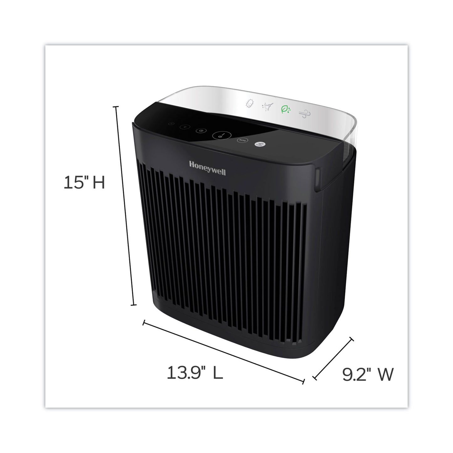 Honeywell InSight HEPA Air Purifier HPA5100B, 190 sq ft Room Capacity, Black