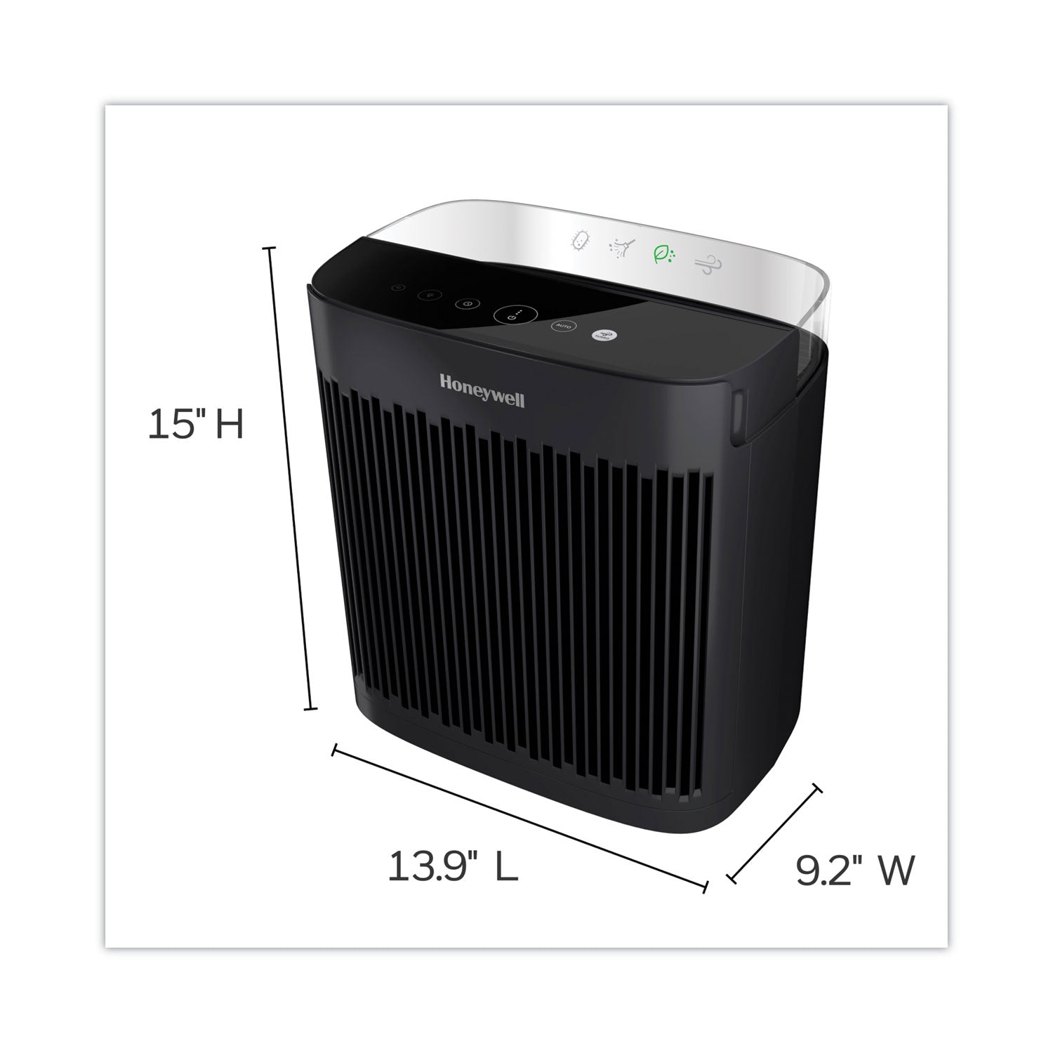 Honeywell InSight HEPA Air Purifier HPA5100B, 190 sq ft Room Capacity, Black