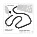 Softalk Twisstop Detangler with Coiled, 25-Foot Phone Cord, Black (03201)