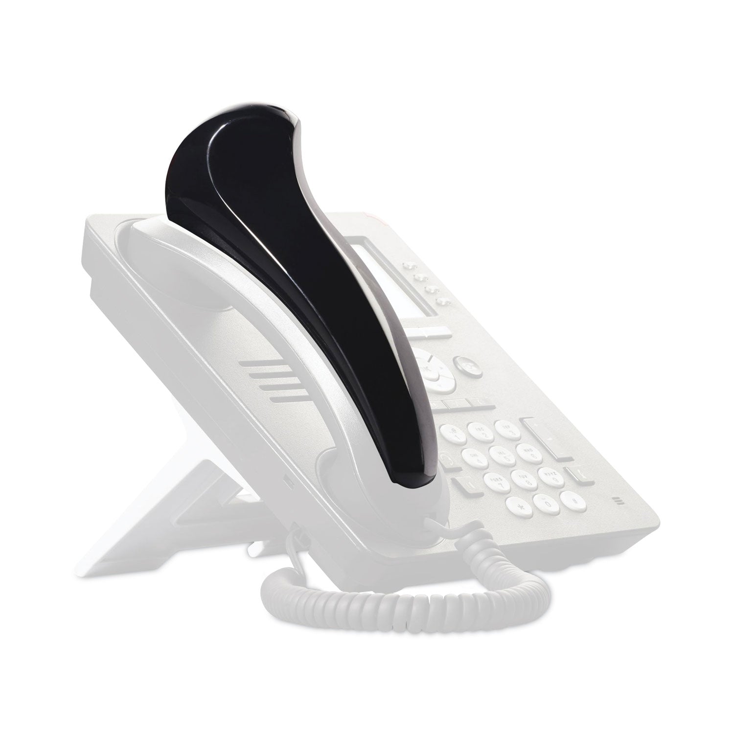 Softalk Standard Telephone Shoulder Rest, 2.63 x 7.5 x 2.25, Black (101M)