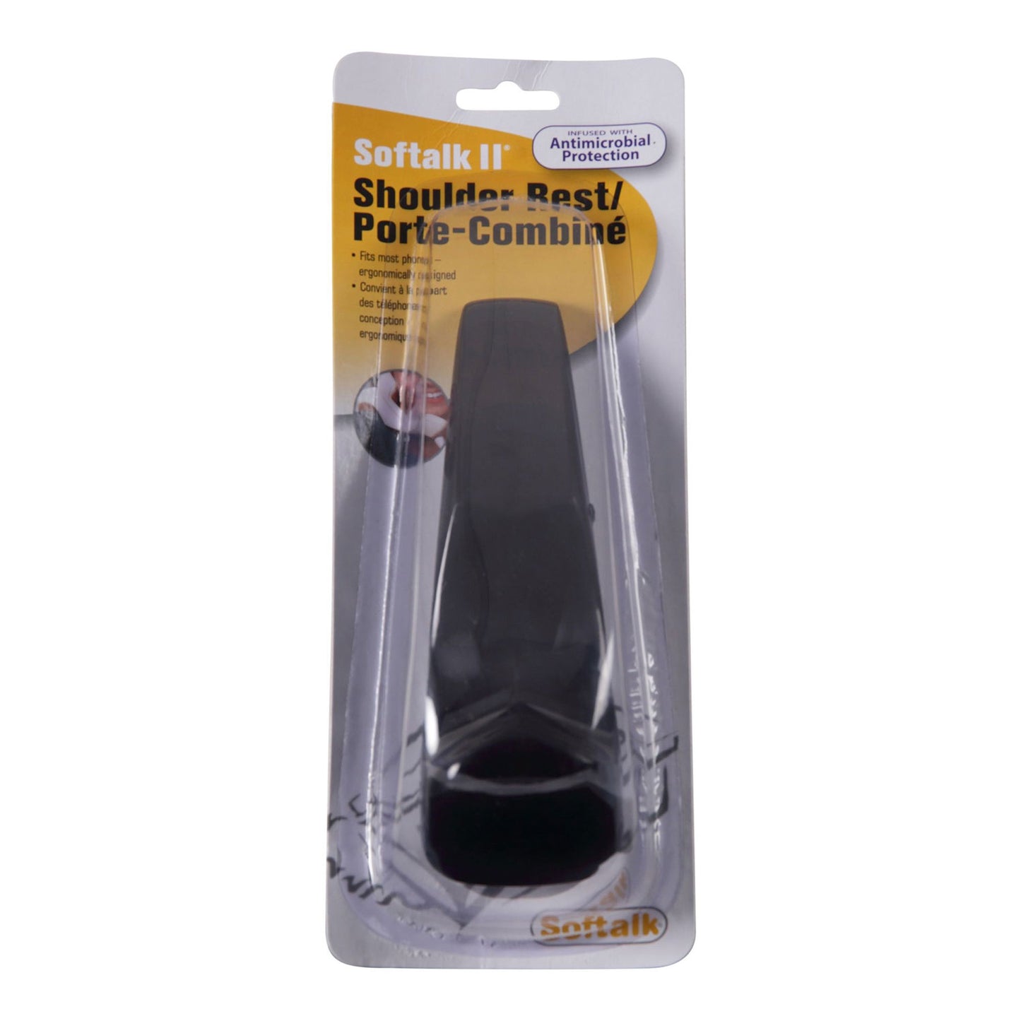 Softalk II Telephone Shoulder Rest, 2 x 6.75 x 2.5, Charcoal (802M)