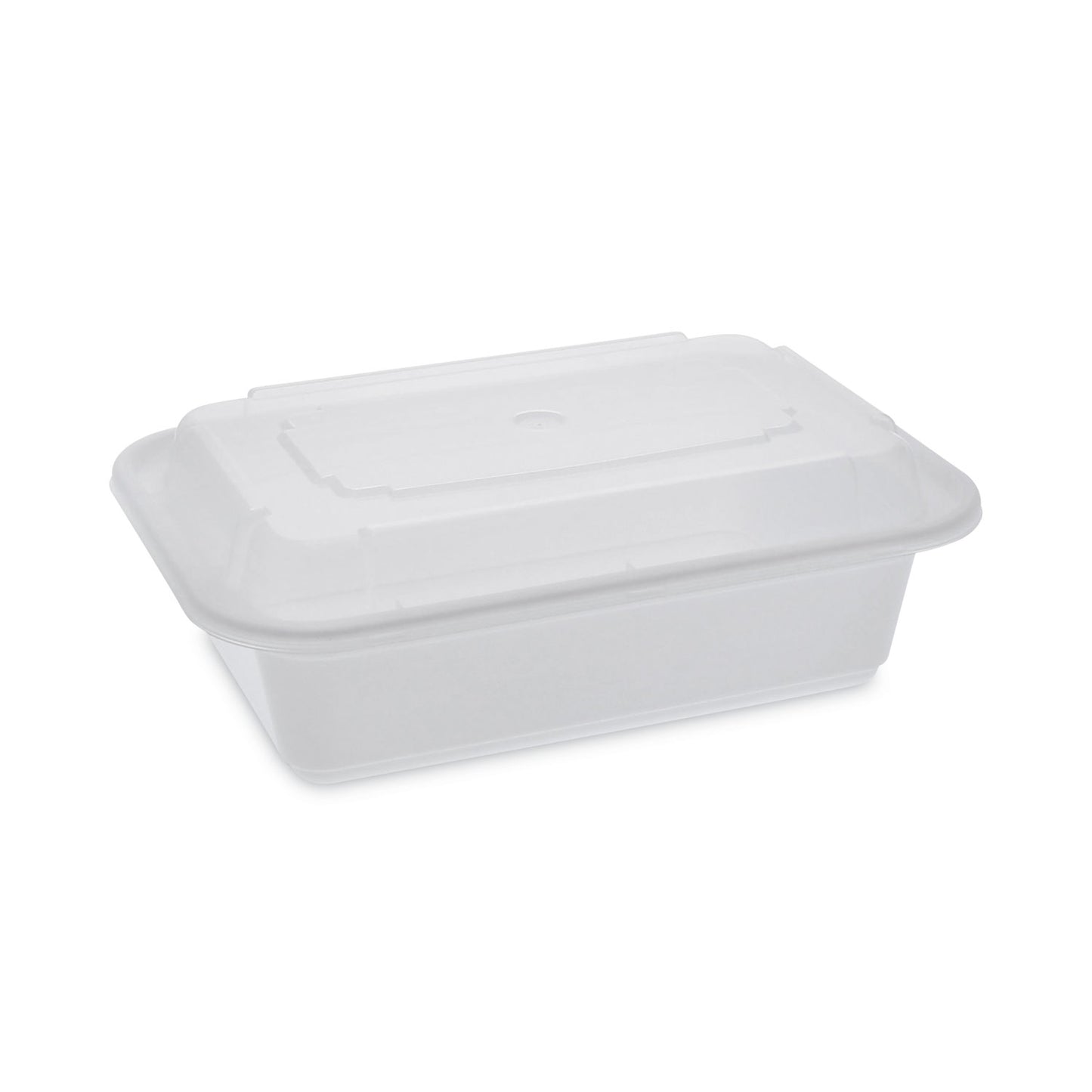 Pactiv Newspring VERSAtainer Microwavable Containers, 24 oz, 5 x 7.25 x 2.63, White/Clear, Plastic, 150/Carton (NC838)