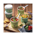 Pactiv EarthChoice Compostable Soup Cup, Medium, 12 oz, 3.63" Diameter x 3.63"h, Teal, Paper, 500/Carton (PHSC12ECDI)