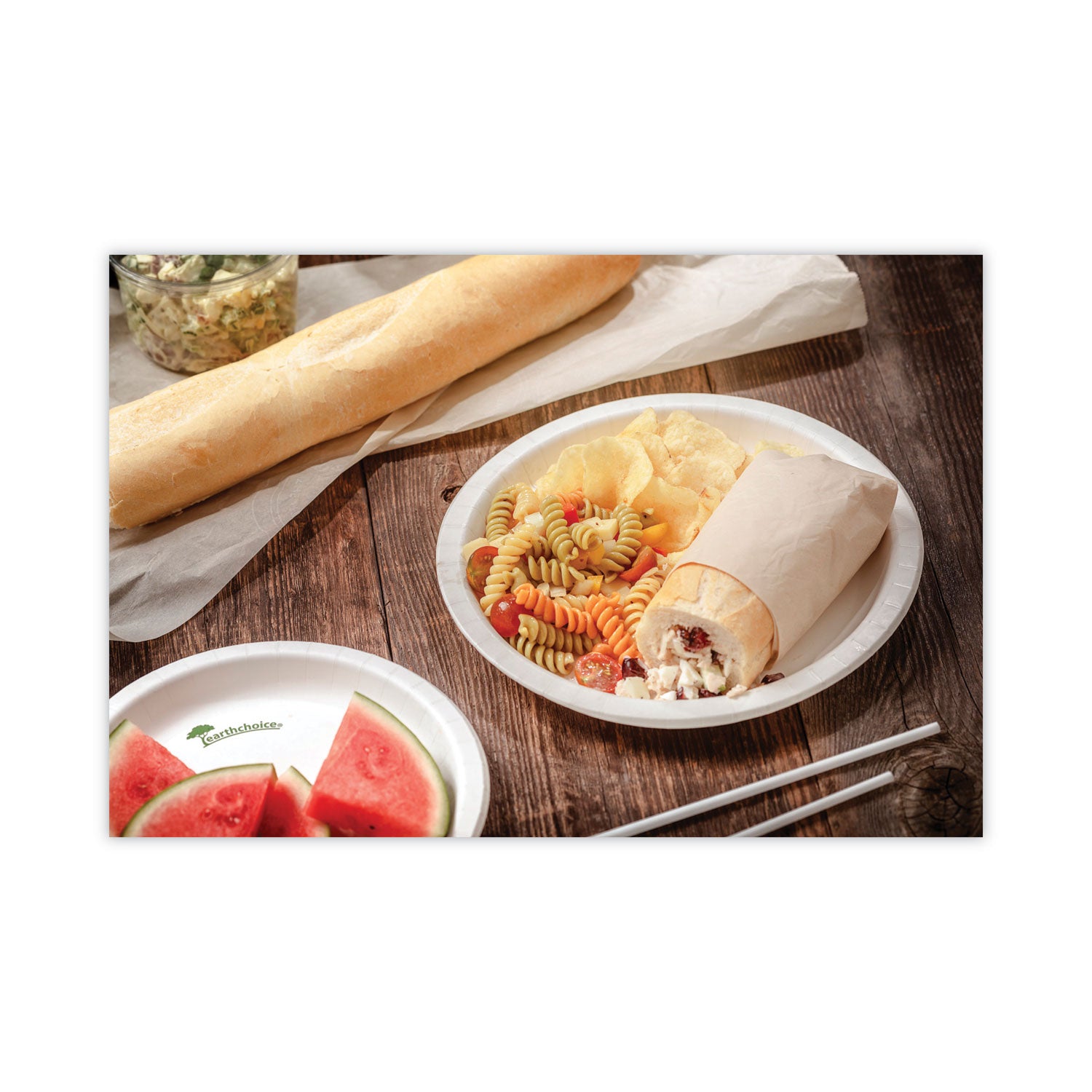 Pactiv EarthChoice Pressware Compostable Dinnerware, Plate, 6" dia, White, 750/Carton (PSP06EC)