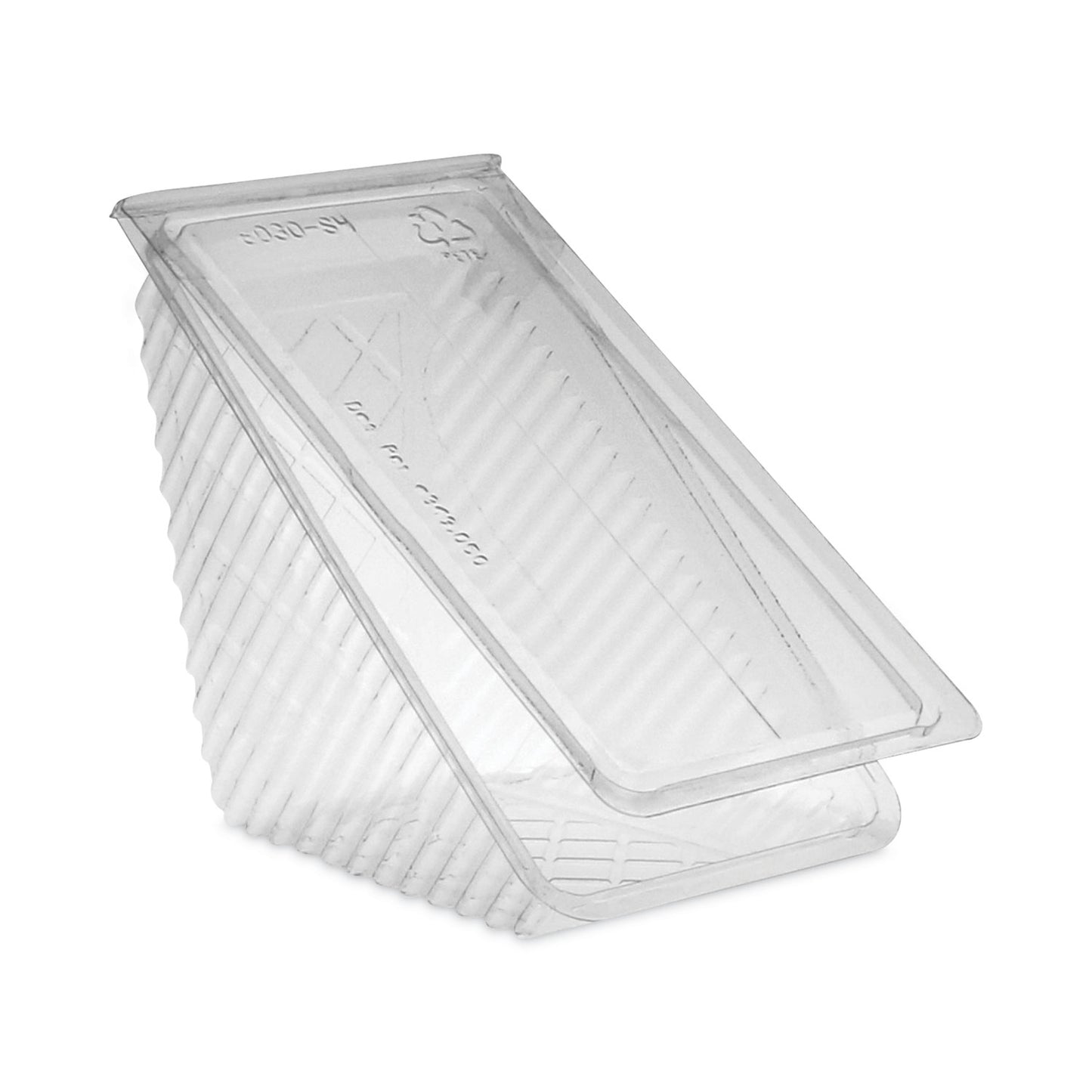 Pactiv Plastic Hinged Lid Sandwich Container, 3.25 x 6.5 x 3, Clear, 85/Pack, 3 Packs/Carton (Y11334)