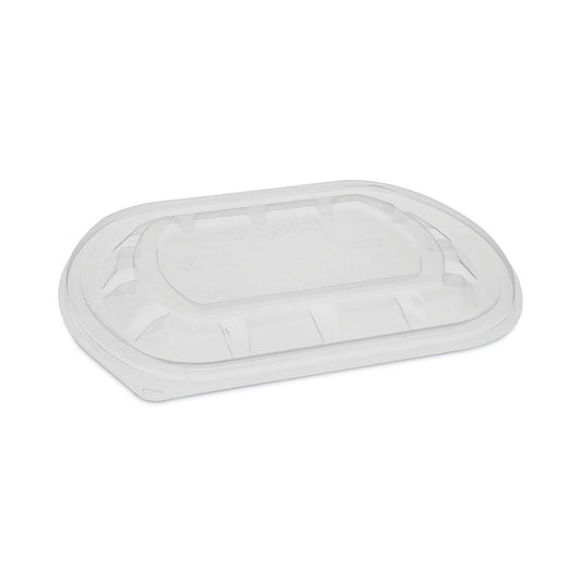 Pactiv ClearView MealMaster Lid with Fog Gard Coating, Medium Flat Lid, 8.13 x 6.5 x 0.38, Clear, Plastic, 252/Carton (YCN8462S00D0)