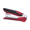 Bostitch InPower One-Finger 3-in-1 Desktop Stapler with Antimicrobial Protection, 28-Sheet Capacity, Red/Silver (1117)