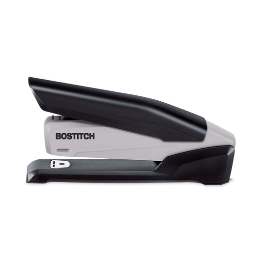 Bostitch EcoStapler Spring-Powered Desktop Stapler with Antimicrobial Protection, 20-Sheet Capacity, Gray/Black (1710)