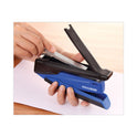 Bostitch InPower One-Finger 3-in-1 Desktop Stapler with Antimicrobial Protection, 20-Sheet Capacity, Blue/Black (1122)