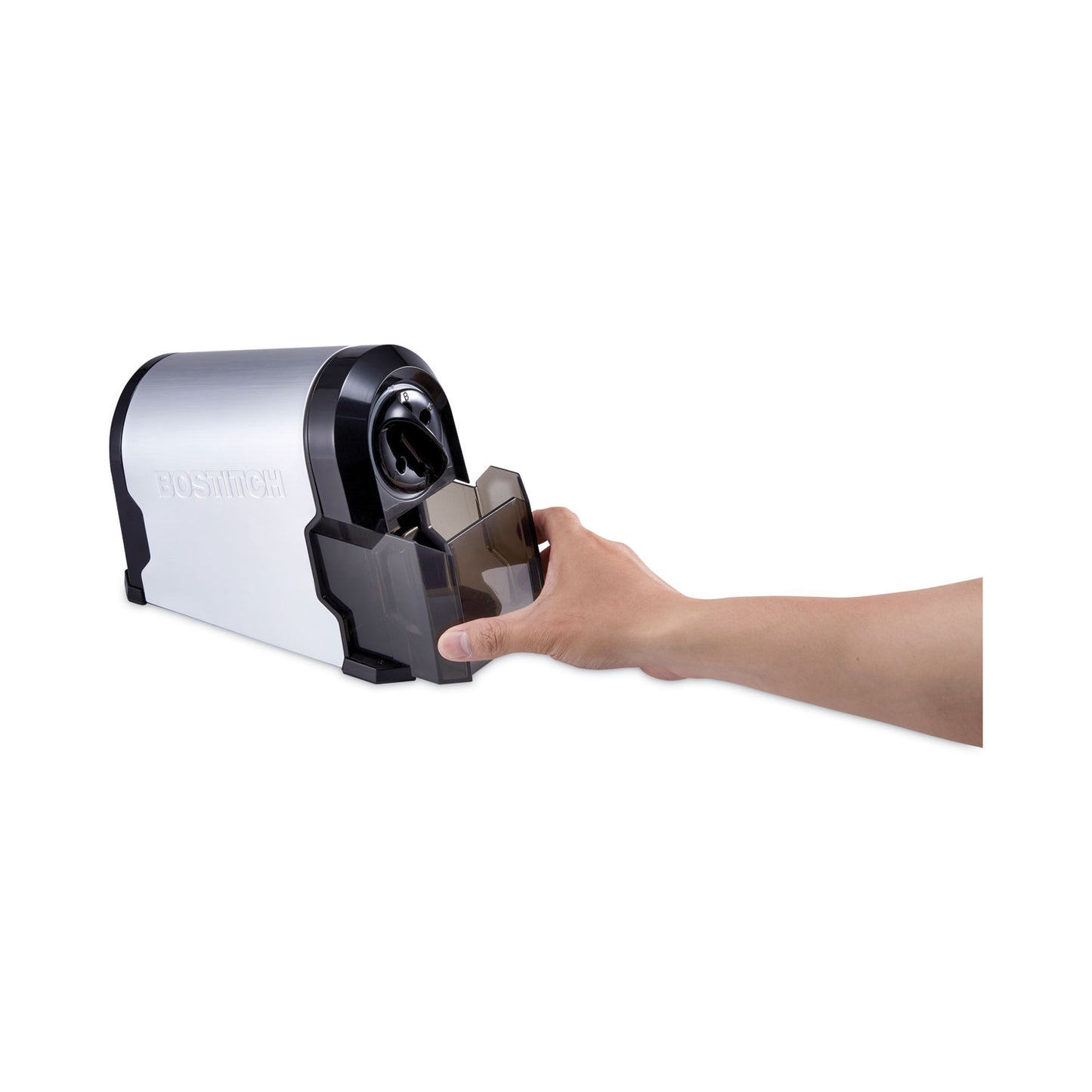 Bostitch Super Pro Glow Commercial Electric Pencil Sharpener, AC-Powered, 6.13 x 10.63 x 9, Black/Silver (EPS14HC)