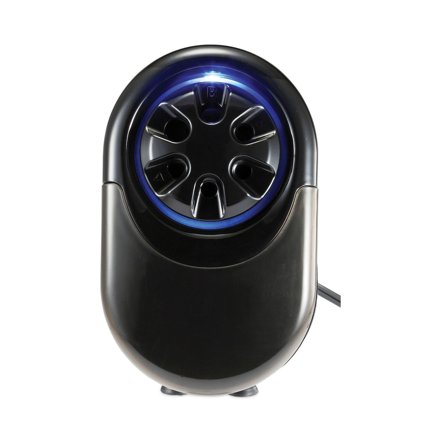 Bostitch QuietSharp Glow Classroom Electric Pencil Sharpener, AC-Powered, 6.13 x 10.69 x 9, Silver/Black (EPS11HC)