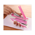 Bostitch InCourage Spring-Powered Desktop Stapler with Antimicrobial Protection, 20-Sheet Capacity, Pink/Gray (1188)