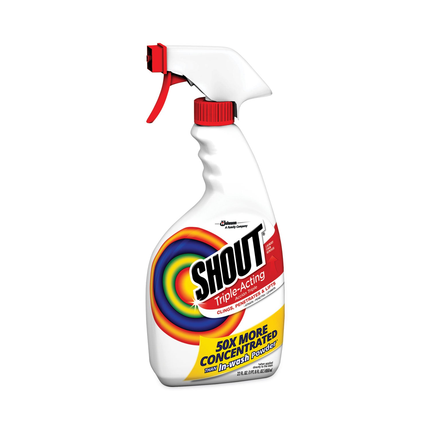 Shout Laundry Stain Treatment, Pleasant Scent, 22 oz Trigger Spray Bottle (356160EA)