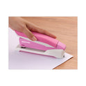 Bostitch InCourage Spring-Powered Desktop Stapler with Antimicrobial Protection, 20-Sheet Capacity, Pink/Gray (1188)