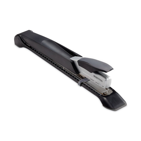 Bostitch Long Reach Stapler, 25-Sheet Capacity, 12" Throat, Black/Silver (1610)