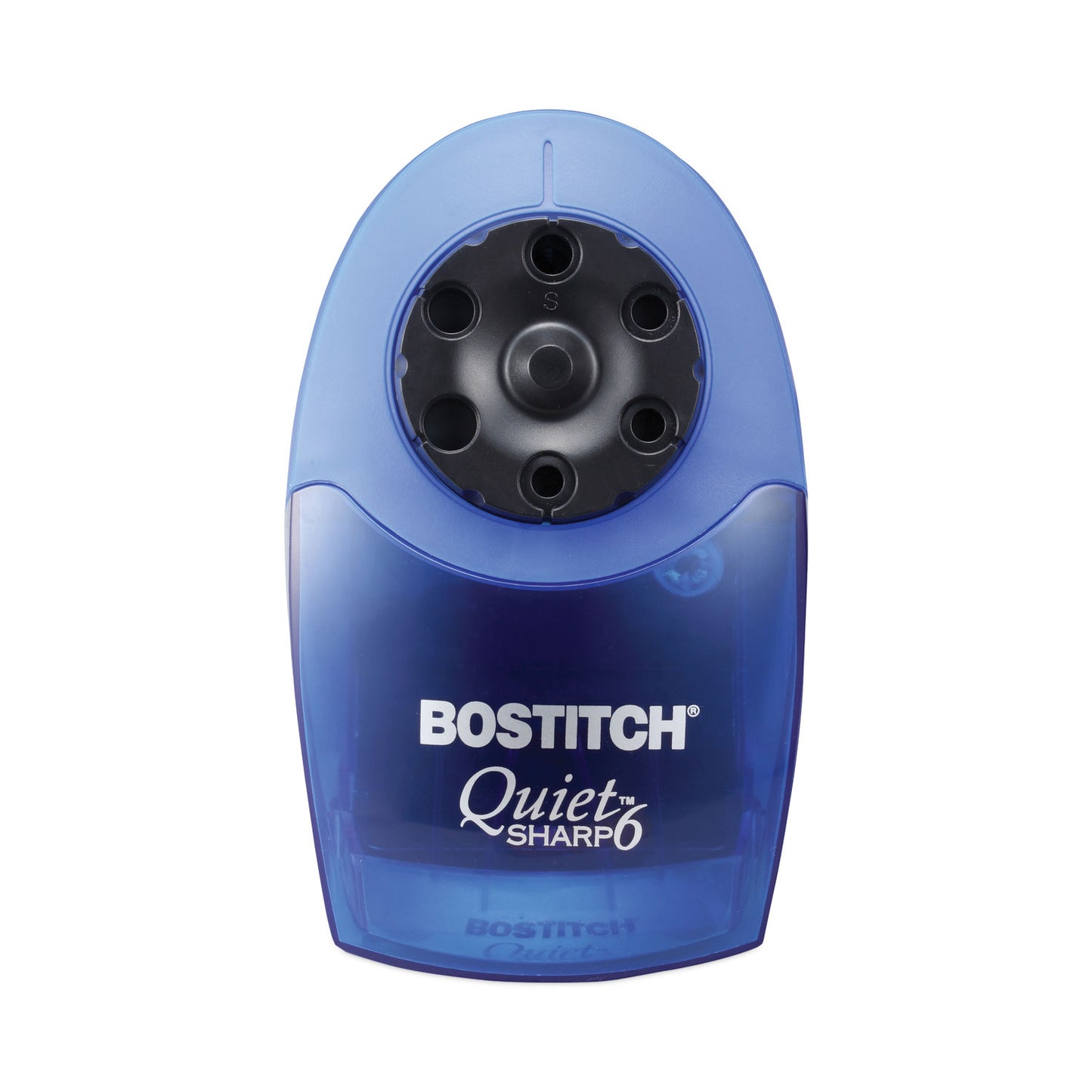 Bostitch QuietSharp 6 Classroom Electric Pencil Sharpener, AC-Powered, 6.13 x 10.69 x 9, Blue (EPS10HC)