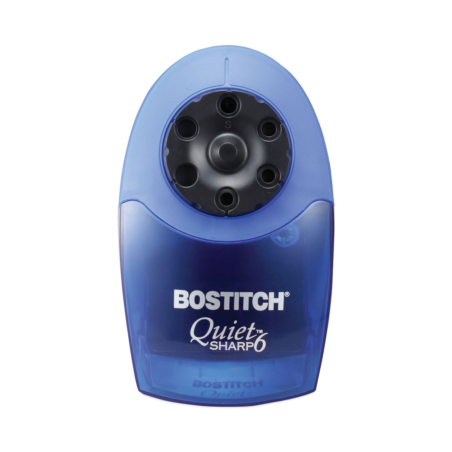 Bostitch QuietSharp 6 Classroom Electric Pencil Sharpener, AC-Powered, 6.13 x 10.69 x 9, Blue (EPS10HC)