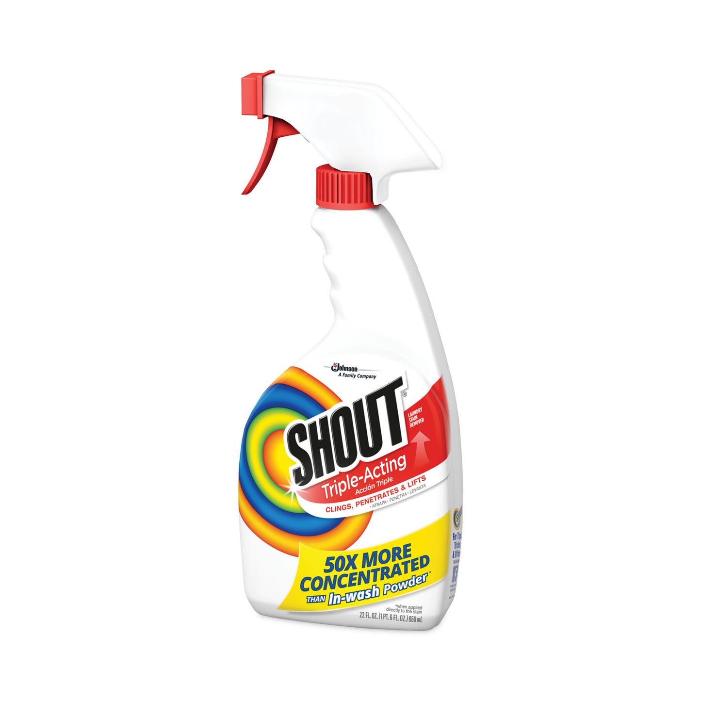 Shout Laundry Stain Treatment, Pleasant Scent, 22 oz Trigger Spray Bottle (356160EA)