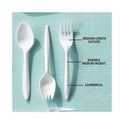 Pactiv Fieldware Cutlery, Fork, Mediumweight, White, 1,000/Carton (YFWFWCH)