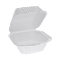 Pactiv SmartLock Foam Hinged Lid Container, Sandwich, 5.75 x 5.75 x 3.25, White, 504/Carton (YHLW06000000)