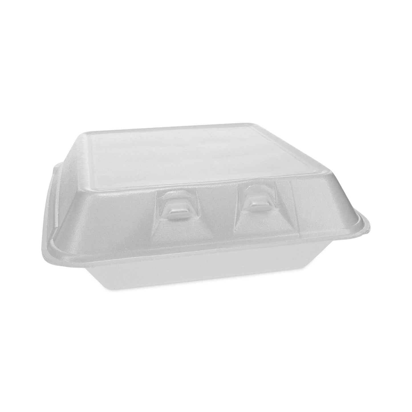 Pactiv SmartLock Foam Hinged Lid Container, Large, 9 x 9.13 x 3.25, White, 150/Carton (YHLW09010000)