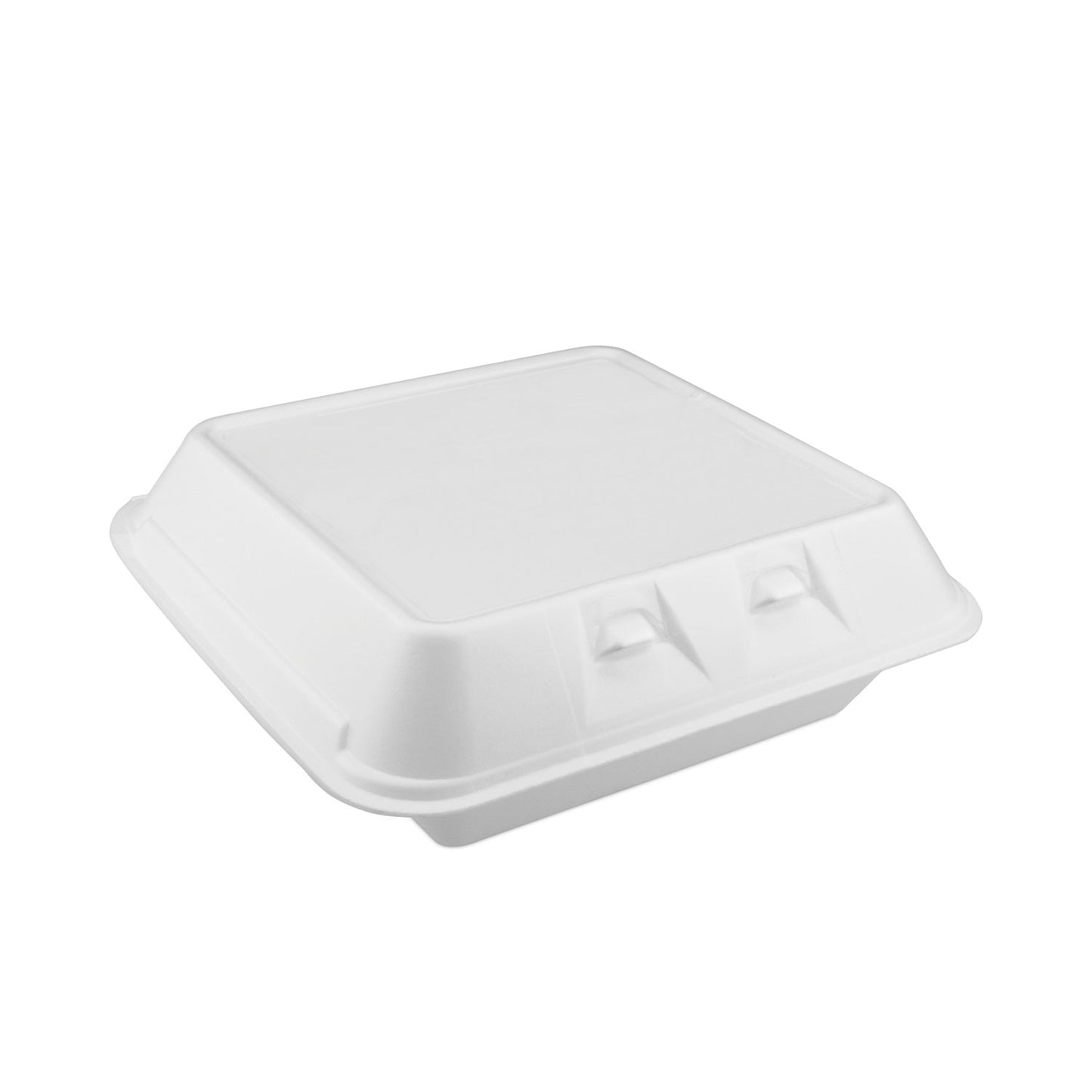 Pactiv SmartLock Foam Hinged Lid Container, Large, 3-Compartment, 9 x 9.25 x 3.25, White, 150/Carton (YHLW09030000)