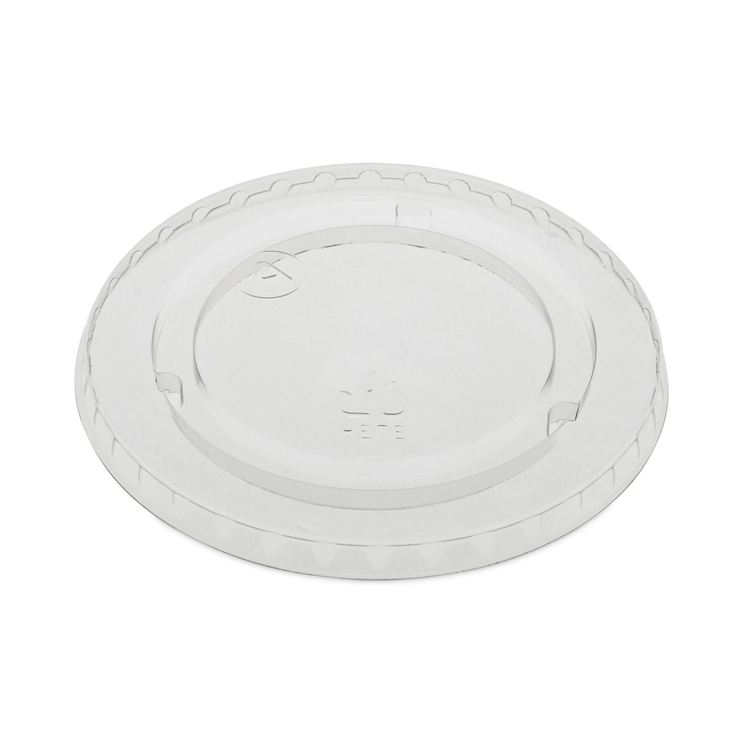 Pactiv EarthChoice Strawless RPET Lid, Flat Lid, Fits 9 oz to 20 oz "A" Cups, Clear 1,020/Carton (YLP20CNH)