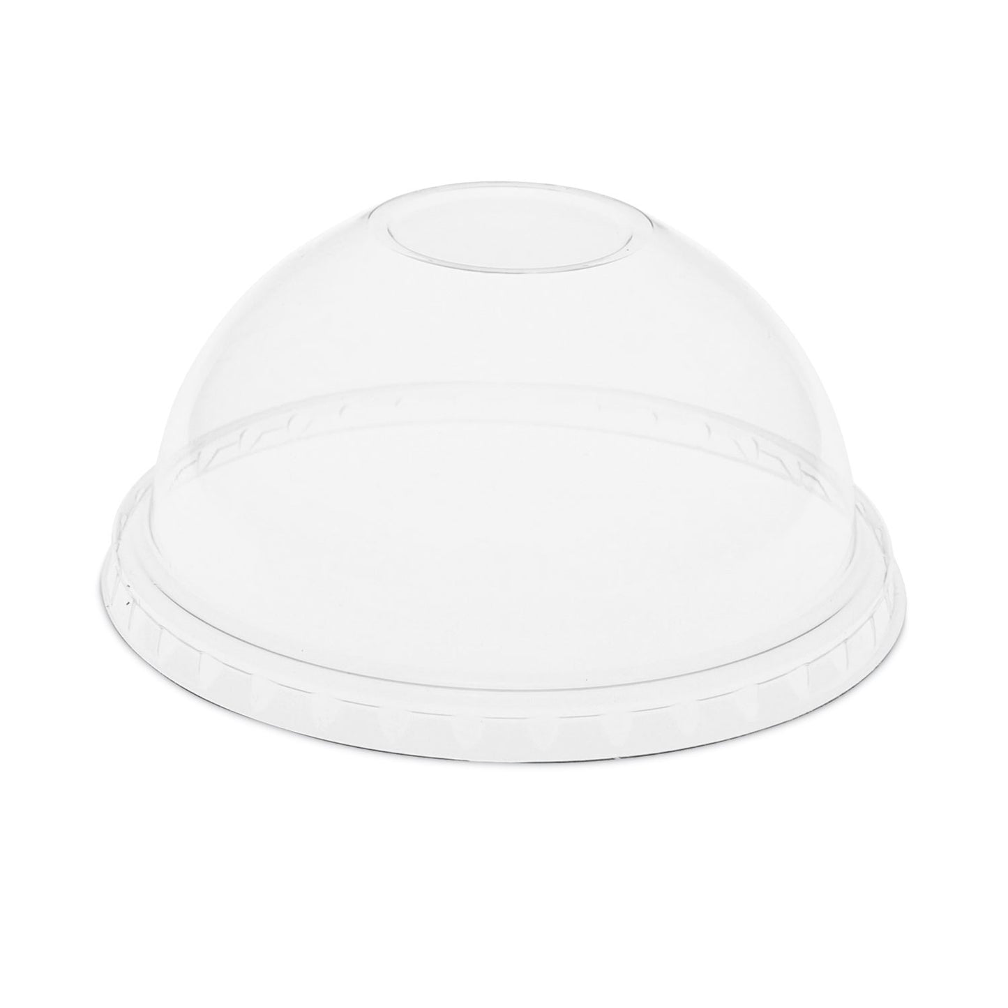 Pactiv EarthChoice Strawless RPET Lid, Dome Lid, Clear, Fits 12 oz to 24 oz "B" Cups, Clear, 1,020/Carton (YPDL24CNH)