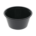 Pactiv Plastic Portion Cup, 2 oz, Black, 200/Bag, 12 Bags/Carton (YS200E)