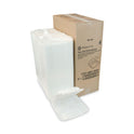 Pactiv Vented Foam Hinged Lid Container, Dual Tab Lock, 3-Compartment, 9.13 x 9 x 3.25, White, 150/Carton (YTD199030000)