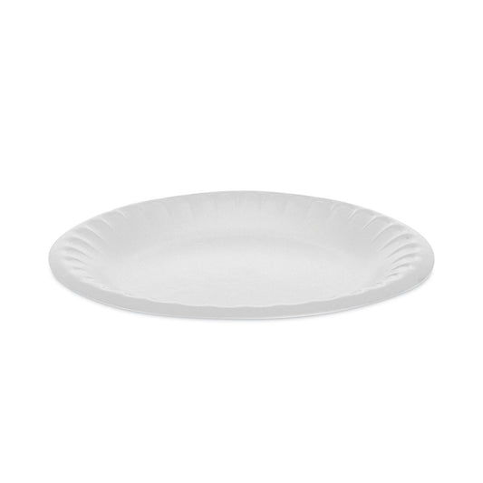 Pactiv Placesetter Satin Non-Laminated Foam Dinnerware, Plate, 6" dia, White, 1,000/Carton (YTH100060000)