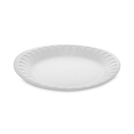 Pactiv Placesetter Satin Non-Laminated Foam Dinnerware, Plate, 7" dia, White, 900/Carton (YTH100070000)