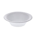 Pactiv Placesetter Satin Non-Laminated Foam Dinnerware, Bowl, 12 oz, 6" dia, White, 1,000/Carton (YTH100120000)