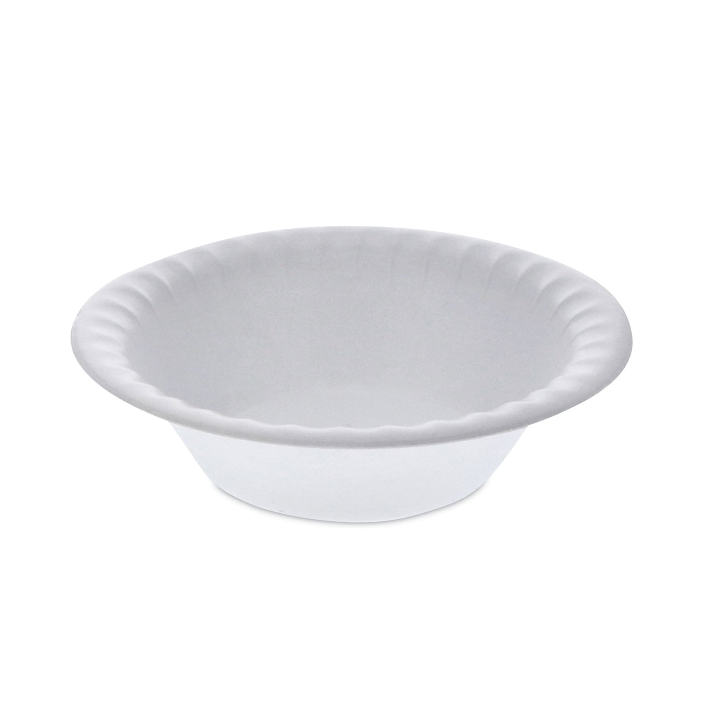 Pactiv Placesetter Satin Non-Laminated Foam Dinnerware, Bowl, 12 oz, 6" dia, White, 1,000/Carton (YTH100120000)