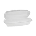 Pactiv Foam Hinged Lid Container, Single Tab Lock Hot Dog, 7.25 x 3 x 2, White, 504/Carton (YTH100980000)