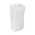 Pactiv Foam Hinged Lid Container, Single Tab Lock Hot Dog, 7.25 x 3 x 2, White, 504/Carton (YTH100980000)