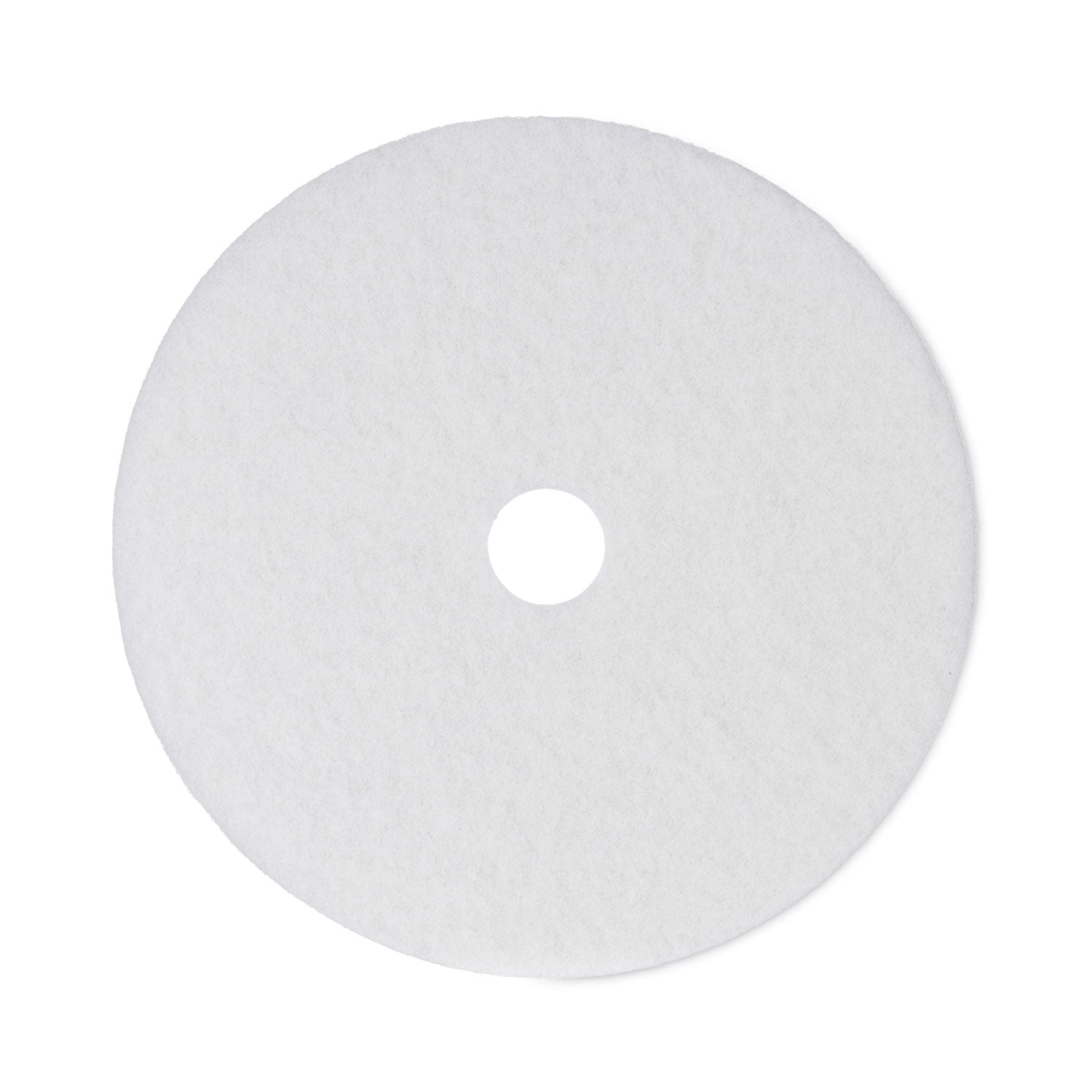 Boardwalk Polishing Floor Pads, 21" Diameter, White, 5/Carton (4021WHI)