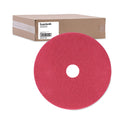 Boardwalk Buffing Floor Pads, 21" Diameter, Red, 5/Carton (4021RED)