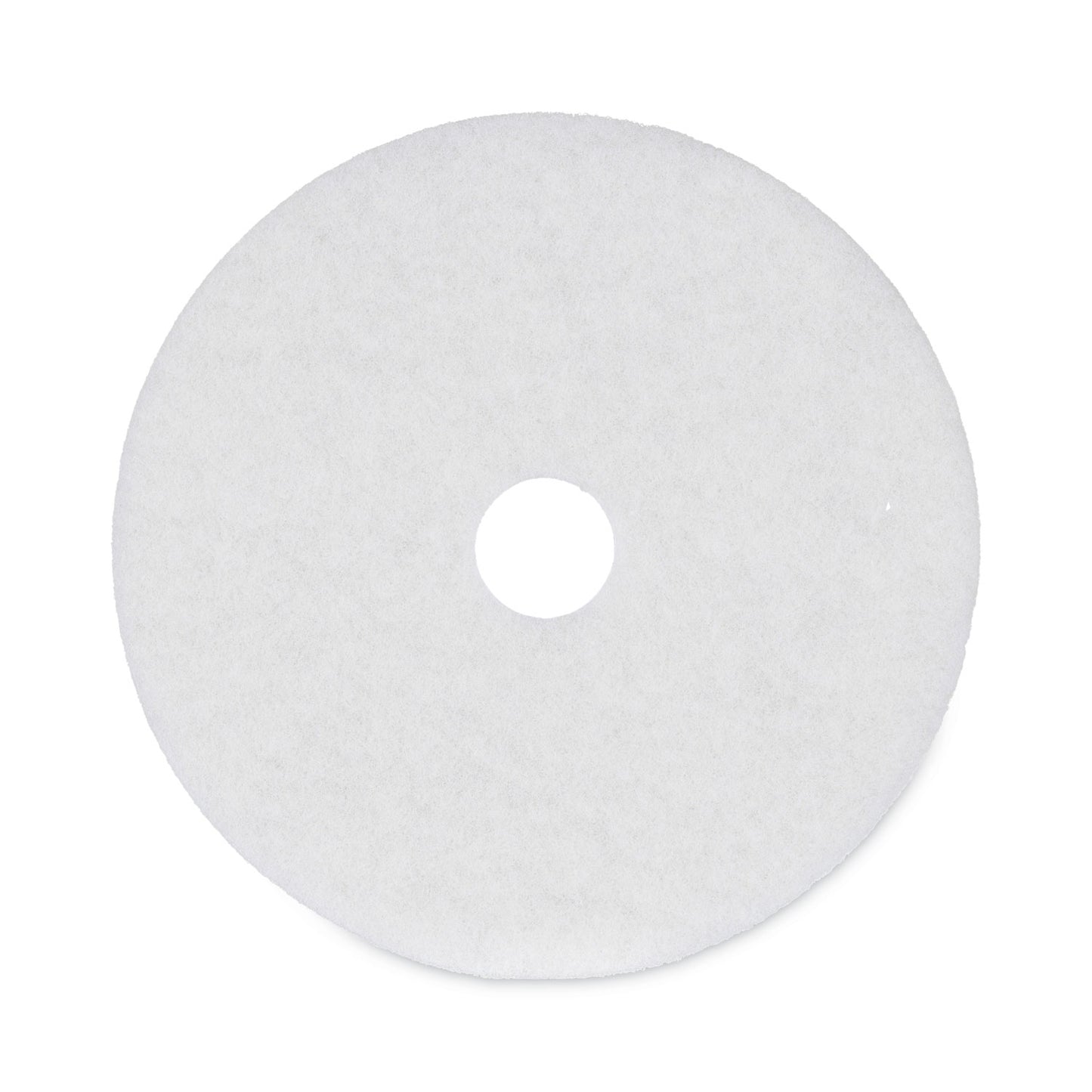 Boardwalk Polishing Floor Pads, 20" Diameter, White, 5/Carton (4020WHI)