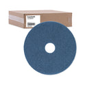 Boardwalk Scrubbing Floor Pads, 20" Diameter, Blue, 5/Carton (4020BLU)